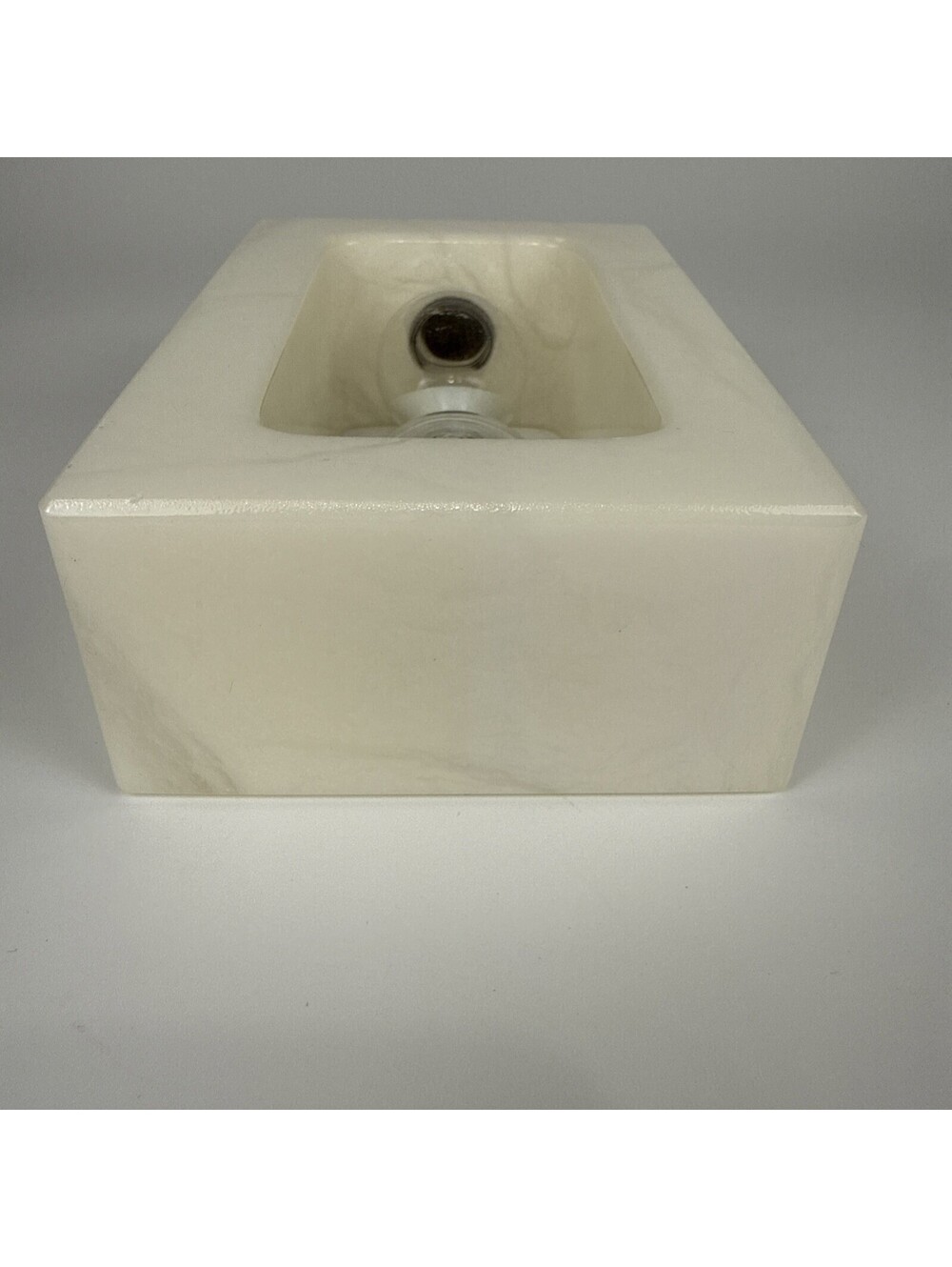 Modern Ivory Hourglass Timer • Rectangular Stone Frame Sand Timer Decor - Picture 6 of 9
